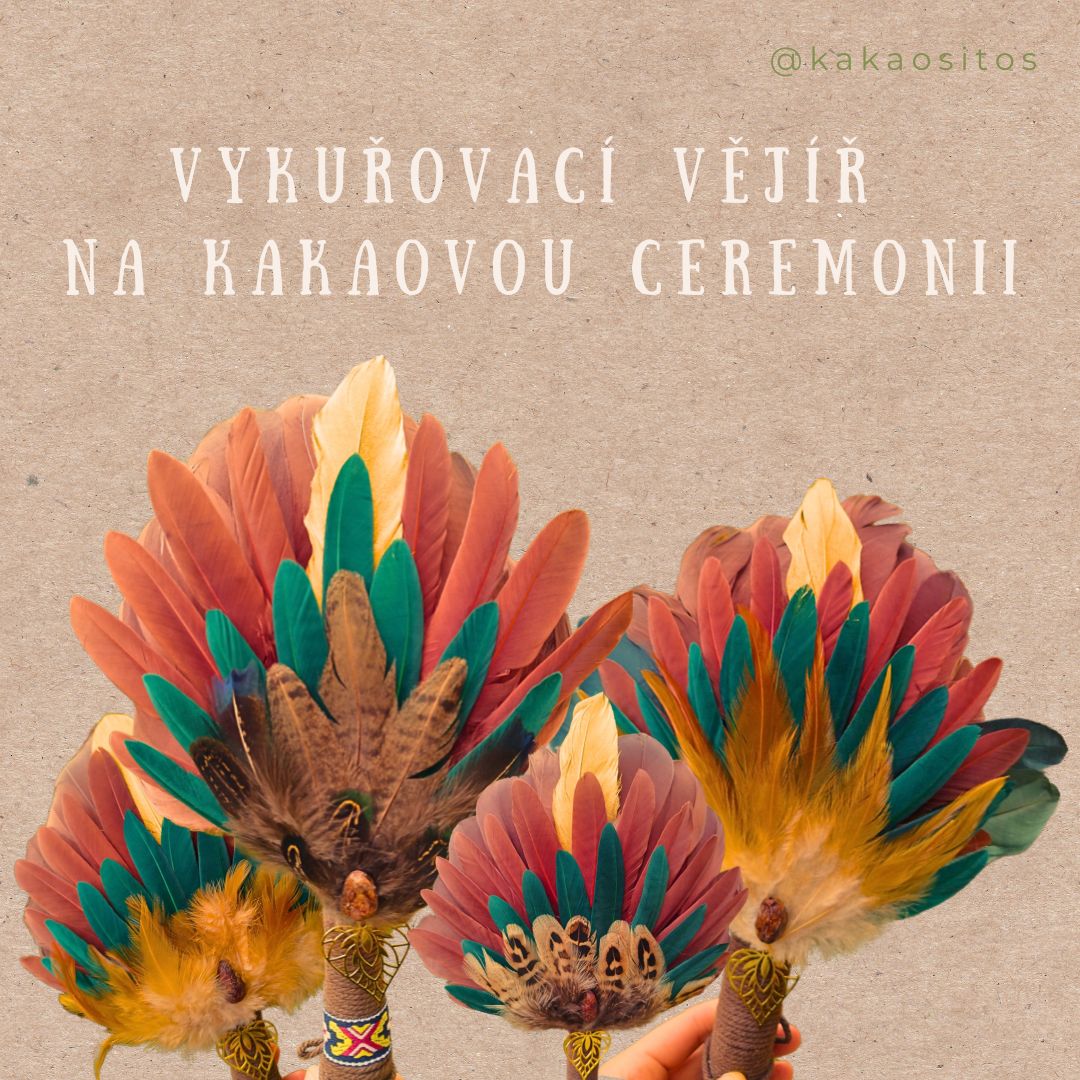 Vykuřovaci vejir na kakaovou ceremonii
